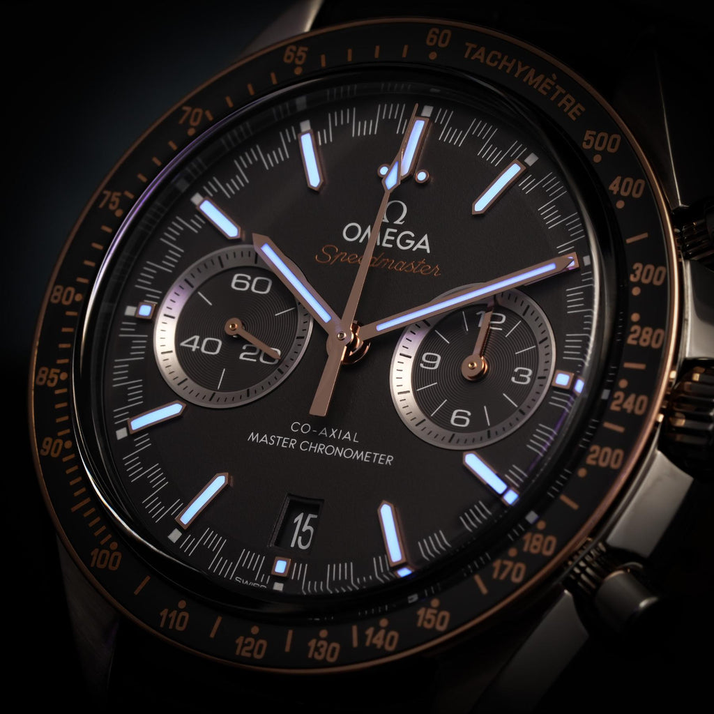 Omega Speedmaster Racing 329.23.44.51.06.001 Box & Papers - 18k Rose Gold