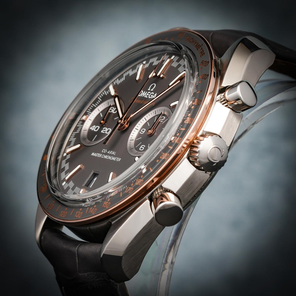 Omega Speedmaster Racing 329.23.44.51.06.001 Box & Papers - 18k Rose Gold