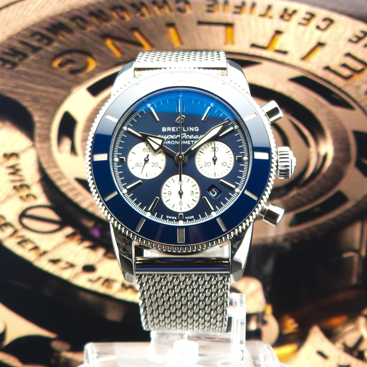 Breitling Superocean Heritage II Chronograph B01 44mm - FULL 5 YEAR WARRANTY - EXTRA RUBBER STRAP