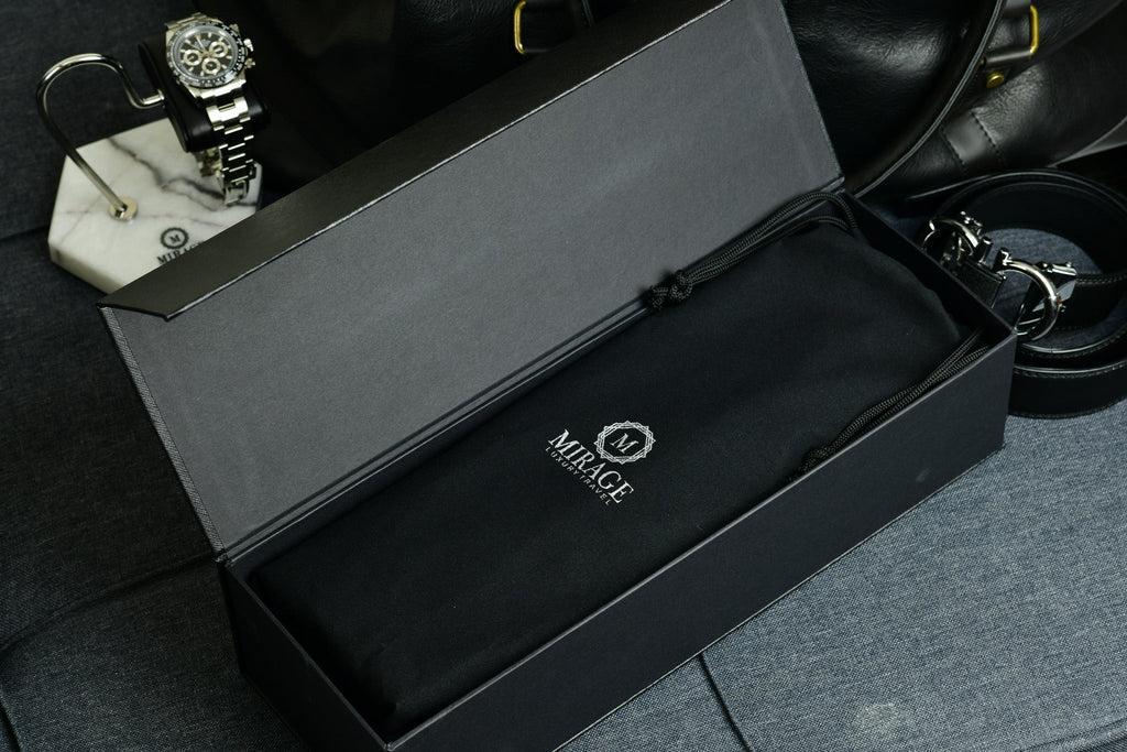 Sable Black Full-grain Cow Leather Watch Roll - 4 Watches