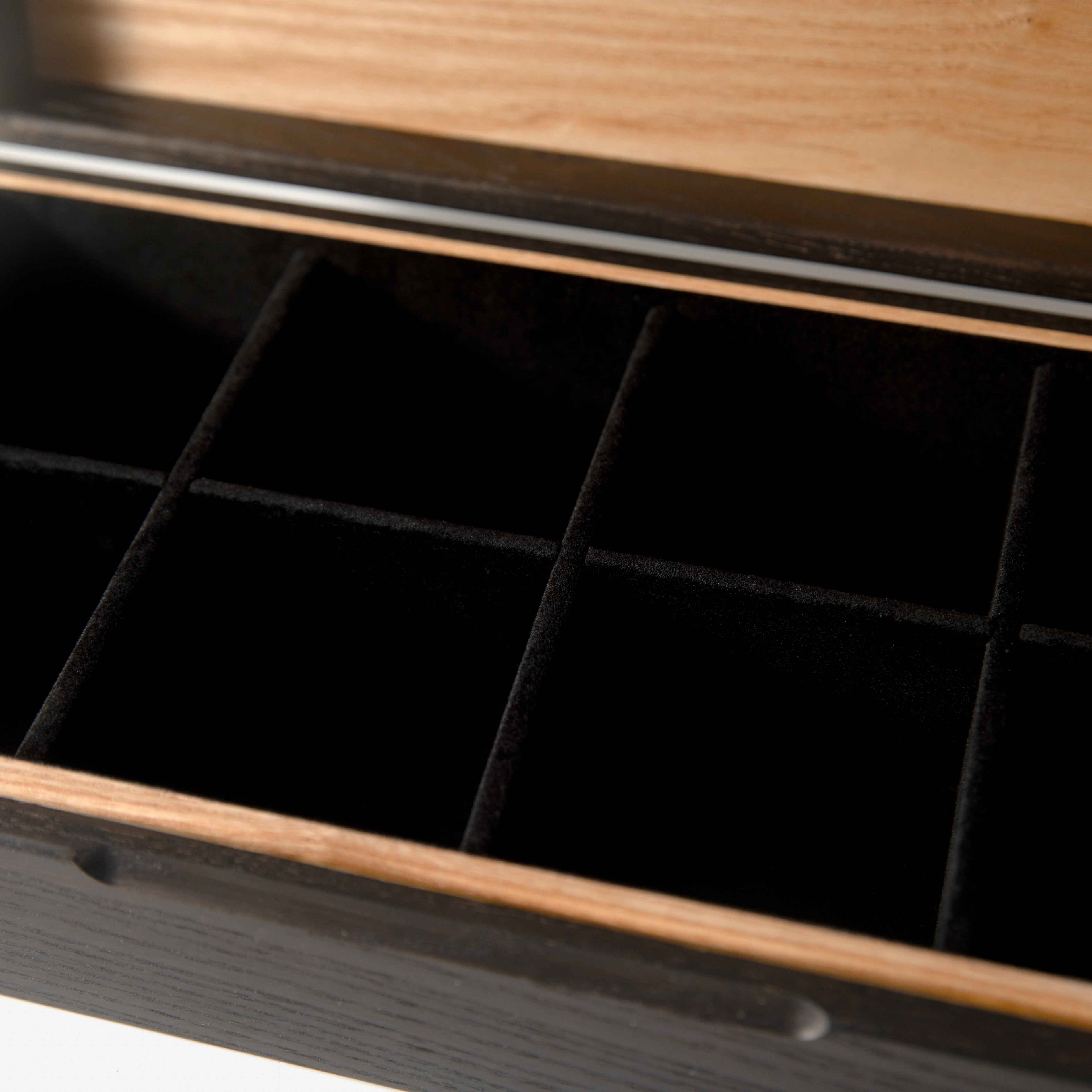 Watch Box - Black Ash and White Ash