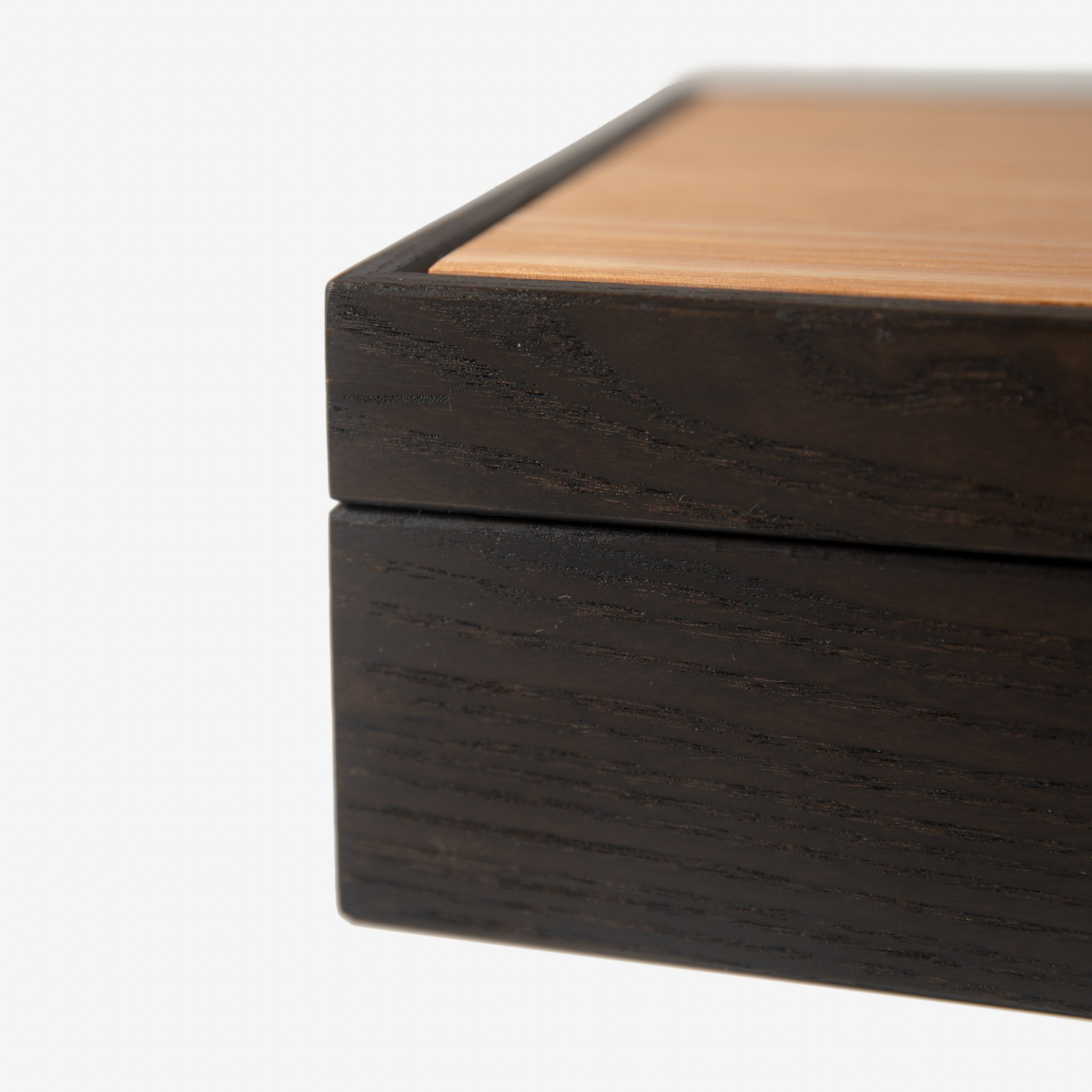Watch Box - Black Ash and White Ash