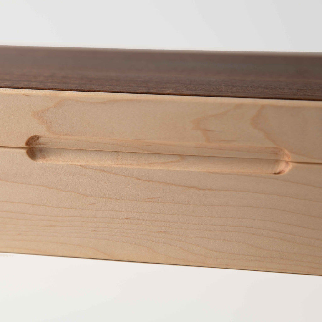 Watch Box - Curly Maple and Sapele Mahogany - 8 Watch Compartments
