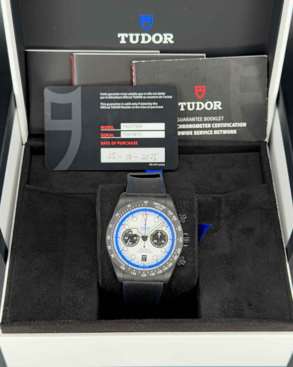 Tudor Black Bay Chrono Carbon 25 M79377KN-0001 Limited Ed. 42mm FULL SET