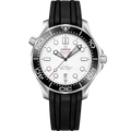 Omega Seamaster Diver 300M "Polar" White Dial — Full Set + 4 Straps