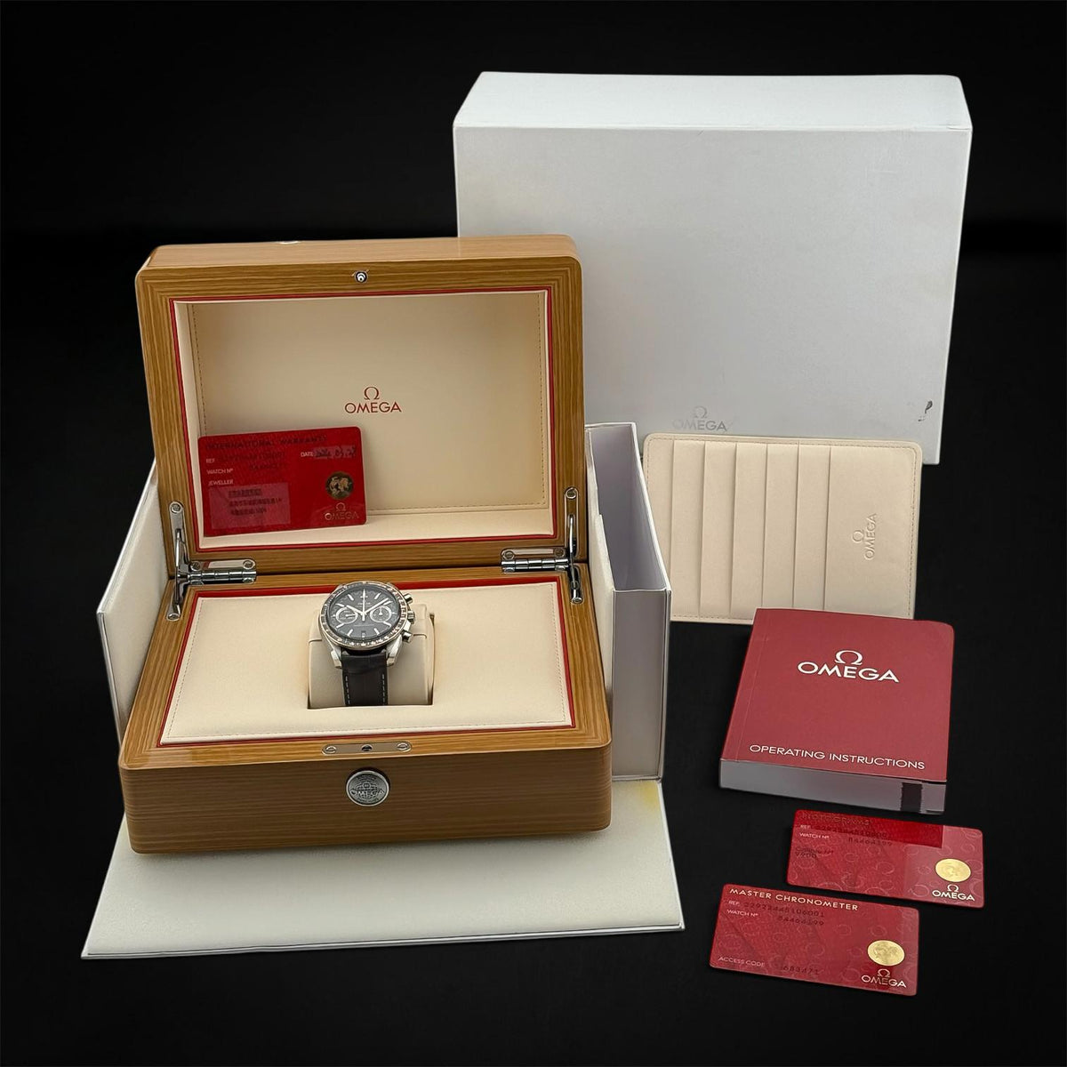Omega Speedmaster Racing 329.23.44.51.06.001 Box & Papers - 18k Rose Gold