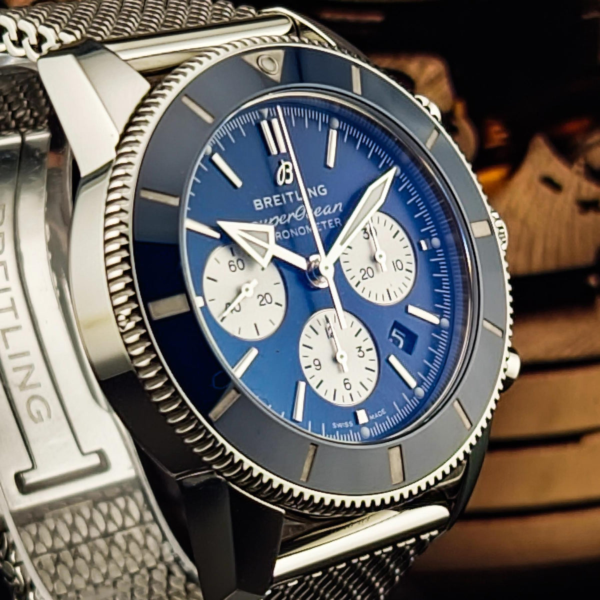 Breitling Superocean Heritage II Chronograph B01 44mm - FULL 5 YEAR WARRANTY - EXTRA RUBBER STRAP