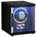 Single Watch Winder - Black PU