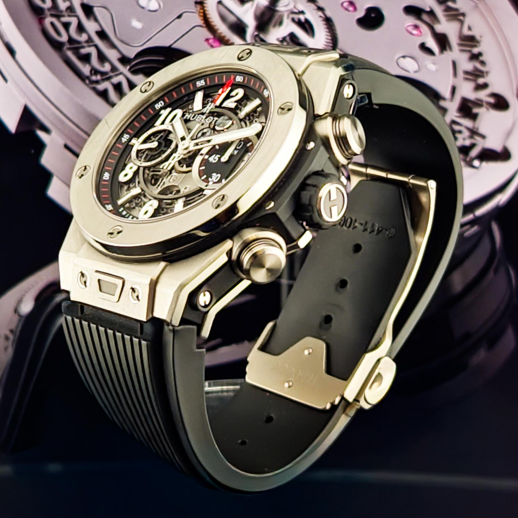 Hublot Big Bang Unico 411.NX.1170.RX — Full Set + Extra AM Alligator Strap